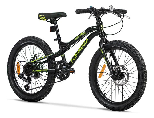 BICICLETA TOP MEGA MTB SLIDER R20 7V NEG AM 1006150