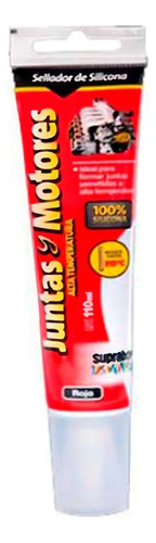 SELLADOR SILICONA SUPRABOND JUNTAS Y MOTORES GFX J 60 R ROJO