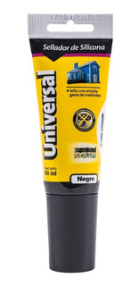 SILICONA UNIVERSAL  60 ML POMO NEGRO GFX U 60 N