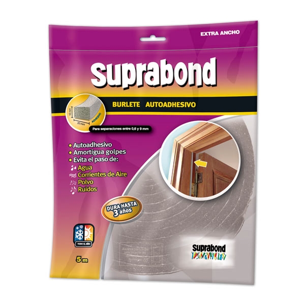 BURLETE AUTOADH.EXTRA ANCHO 5 MT. SLT EA