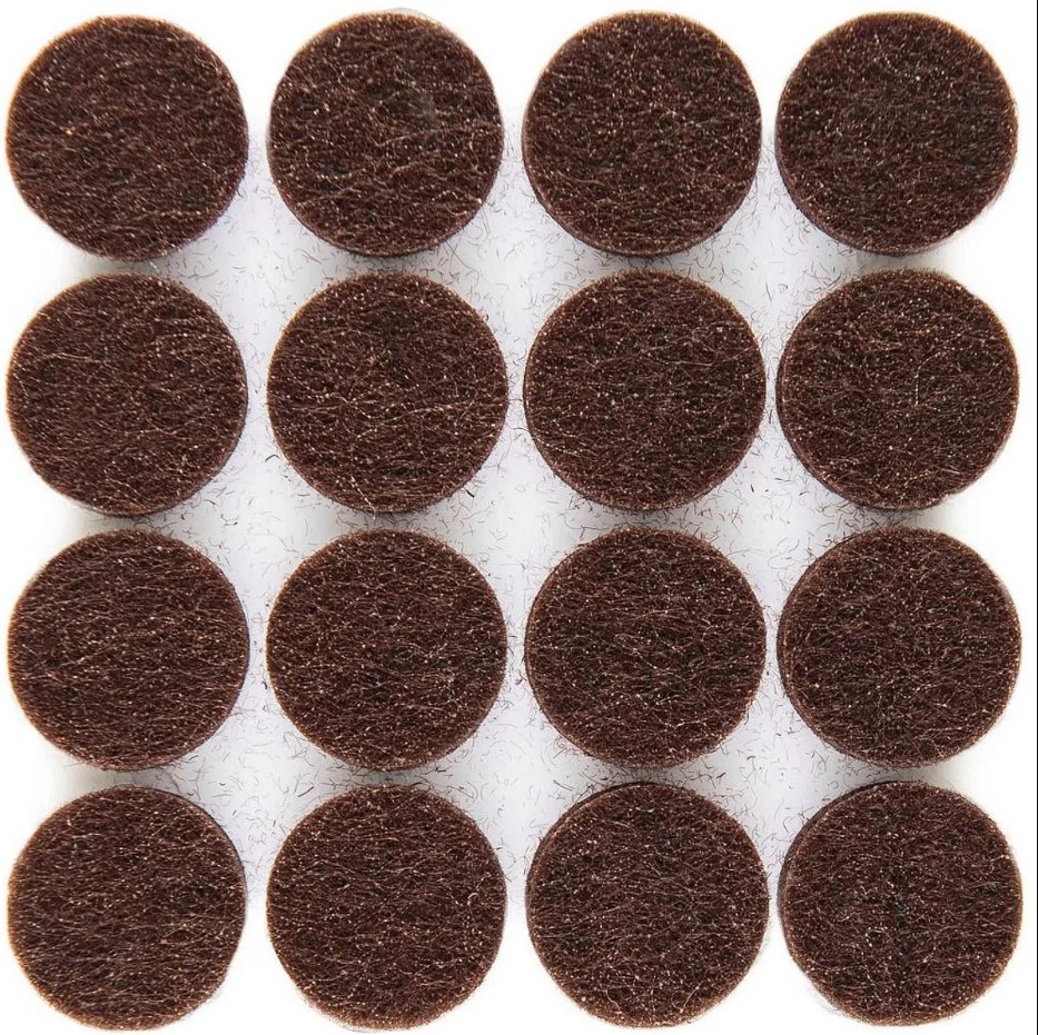 FIELTRO CIRCULAR 30 MM X 18 UNIDADES MARRON TPC F 30 M