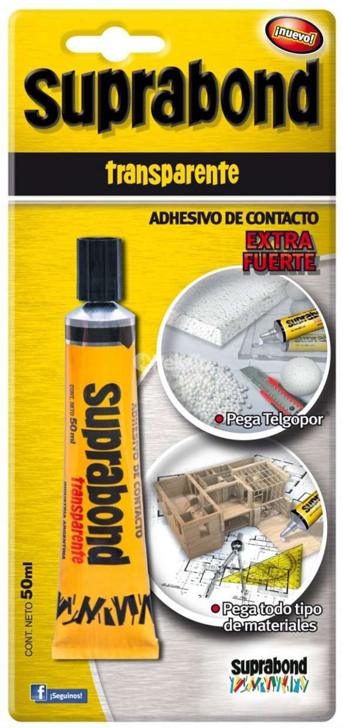 ADHESIVO DE CONTACTO TRANSP.BLIST.50 SBD TR 50 B