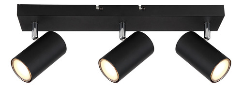 APLIQUE INTERIOR ETHEOS GAII-3SBN BARRAL 3 SPOT NEGRO