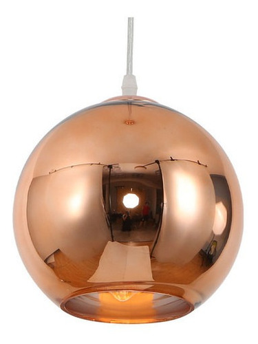 LUMINARIA COLGANTE ESFERICA ETHEOS 30 CM COBRE COL30CE