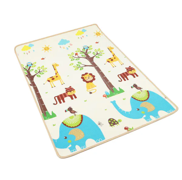 ALFOMBRA ANTIGOLPES CARESTINO REVERSIBLE 120X180 JUNGLA AL122