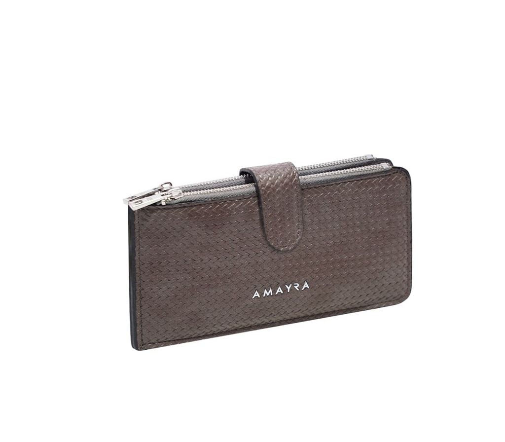 BILLETERA AMAYRA 67.B203 GRIS C/TARJETERO