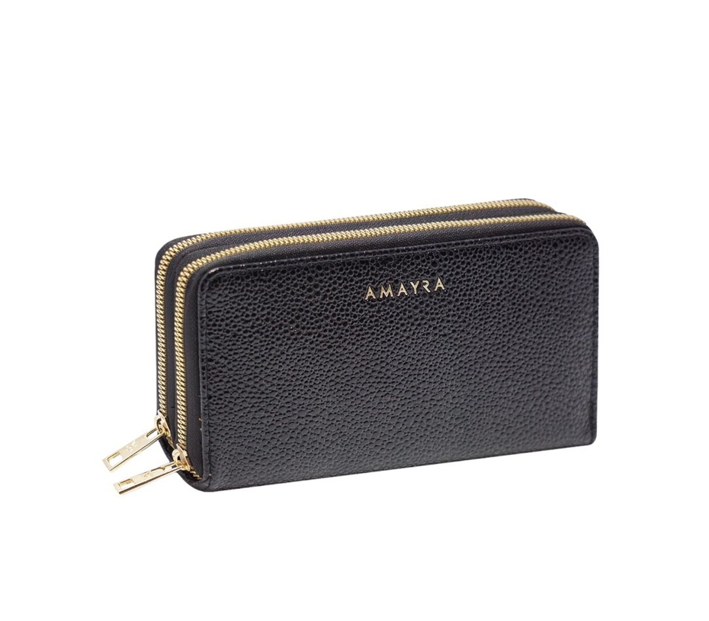 BILLETERA AMAYRA 67 B838 2 DIVISIONES NEGRA