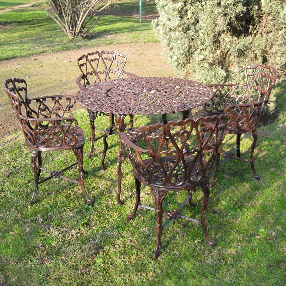 JUEGO DE JARDIN BOSTON X 4 SILLONES COBRE