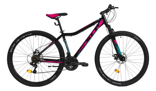 BICICLETA SLP MTB 5 PRO R29 LADY 16300 NEGRO ROSA CELESTE