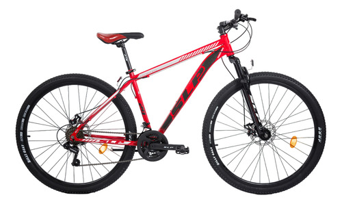 BICICLETA SLP MTB 5 PRO R29 T16 ROJO NEGRO GRIS 16301