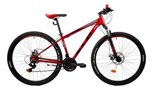 BICICLETA SLP MTB 25 PRO R29 T16 ROJO NEGRO GRIS 16402