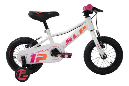 BICICLETA SLP 5 PRO NIÑA R12 BLANCO NARANJA ROSA 16452