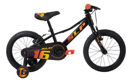BICICLETA SLP 5 PRO NIÑO R16 NEGRO NARANJA AMARILLO 16456