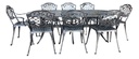 JUEGO DE JARDIN CHATEAUX X 8 SILLONES GRIS OVAL