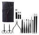 SET MANICURA PEDICURA GADNIC X15 PIEZAS AC INOX
