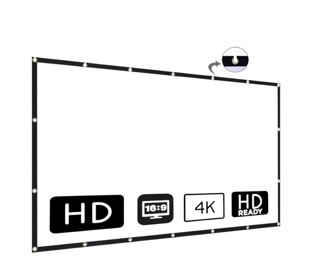 PANTALLA PROYECTOR GADNIC 120" PORTATIL