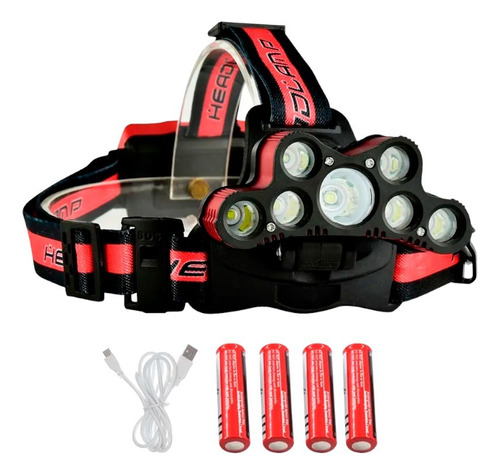 LINTERNA MINERO GADNIC 2501-9 ROJA