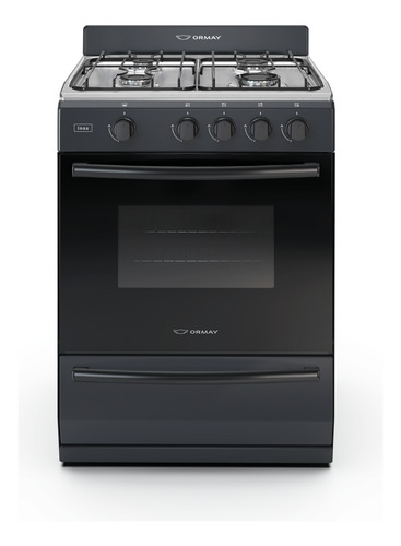 COCINA ORMAY INOX 2011 MULTIGAS NEGRA