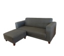 SOFA QATAR 3 CPOS 3G 1843203 ALPHA GRAFITO C/ BANQUETA