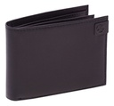 BILLETERA HOMBRE UNICROSS 62.B1100 DE CUERO NEGRO