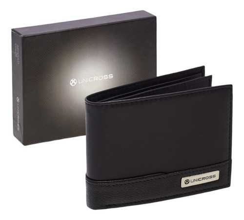 BILLETERA HOMBRE UNICROSS 62.B1105 DE CUERO