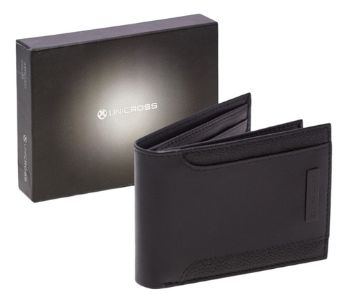 BILLETERA HOMBRE  UNICROSS 62.B1108 DE CUERO