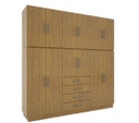 PLACARD ORLANDI 150 2 CUERPOS 2.12 X 2.15 ROBLE