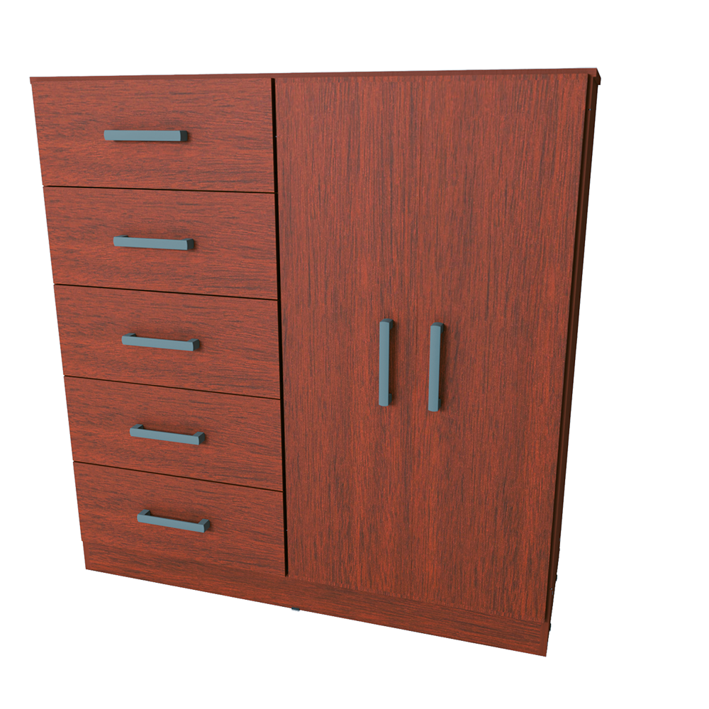 CHIFONIER ORLANDI 1.20 6 CAJ 2 PTAS MOGNO