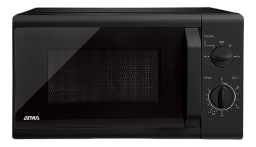 MICROONDAS ATMA MATRB20UAP ROTATIVO 20 LTS NEGRO