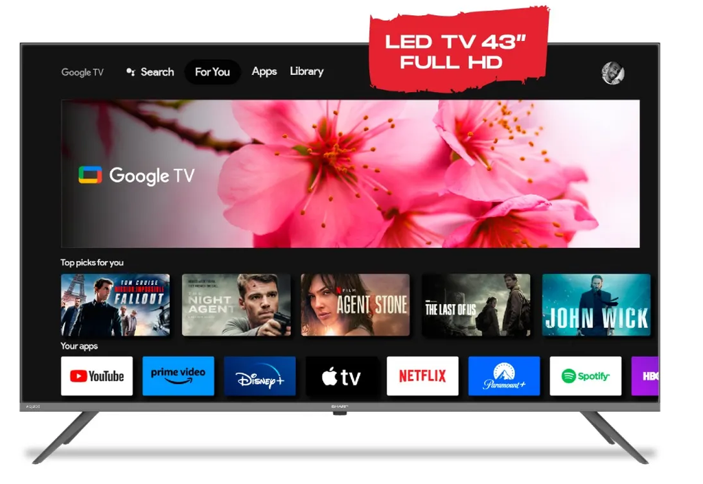 SMART TV SHARP PNE040282 LED 43" MOD. C43FG6L FULL HD