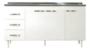 BAJO MESADA MUEBLES MAXIMO 72260 160 BLANCA