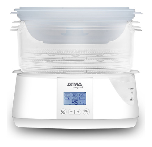 VAPORIERA ATMA VA8121P CON 3 BANDEJAS Y PANEL DIGITAL 900W