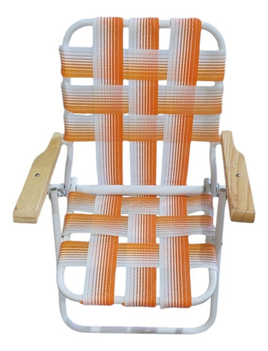 REPOSERA INFANTIL NARANJA Y BLANCA