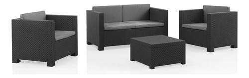 SET MUEBLE DIVA CONFORT SHAF BER55000 (1 SOFA + 2 SILLA + 1 MESA)