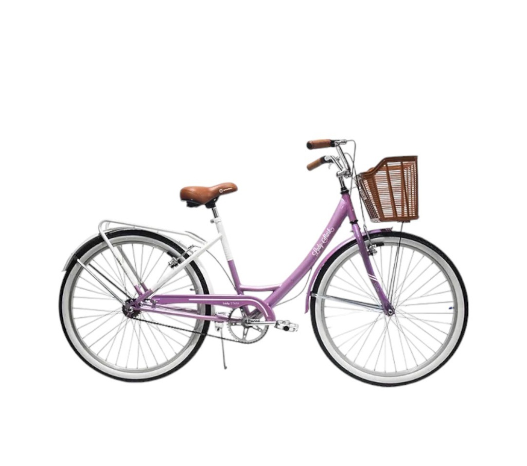 BICICLETA STARK 6080 LADY ROD 26 LILA BEIGE