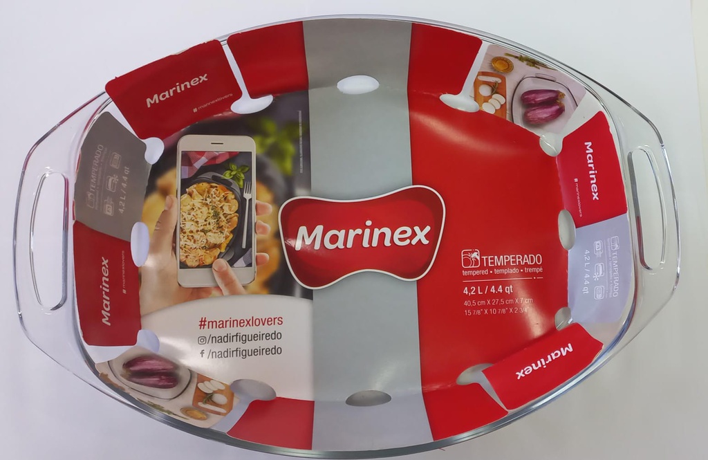 ASADERA OVALADA MARINEX 666502 SELETTA 4,2 LT.