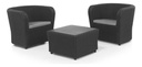 SET MUEBLE NOVA SHAF BER55476 (2 SILLAS + 1 MESA)
