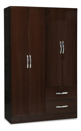 ROPERO FAMILY MUEBLES MAXIMO 64008 4P CHOCOLATE CUOTA MELI