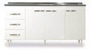 BAJO MESADA MUEBLES MAXIMO 72260 160 BLANCA CUOTA MELI