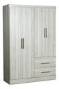 ROPERO MUEBLES MAXIMO 54007 4P MARFIL CUOTA MELI