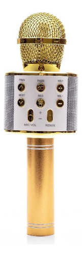 MICROFONO SUONO AYV0034 KARAOKE BLUETOOTH PARLANTE AMARILLO