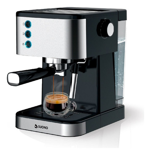 CAFETERA ESPRESSO SUONO HOG0155 1.5L 20 BAR ACERO