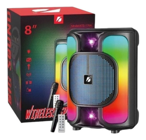 PARLANTE BLUETOOTH 8" 1766 NEGRO