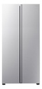 HELADERA HISENSE RS3N428NAD SIDE BY SIDE NO FROST SILVER