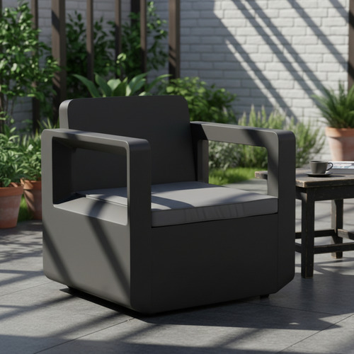 SET MUEBLE VENUS TETE A TETE SHAF BER55452 GRAFITO (2 SILLAS + 1 MESA)