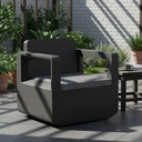 SET MUEBLE VENUS TETE A TETE SHAF BER55452 GRAFITO (2 SILLAS + 1 MESA)