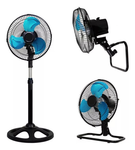 VENTILADOR MULTIFUNCION STAR TRAK STP31-10N 3 EN 1 NEGRO 10