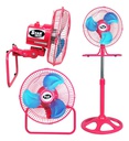 VENTILADOR MULTIFUNCION STAR TRAK STP31-10R 3 EN 1 ROSA 10&quot;