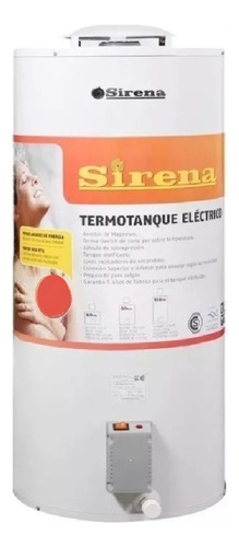 TERMOTANQUE ELECTRICO SIRENA TE60 60L