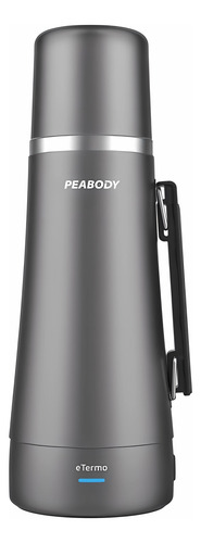 TERMO ELECTRICO PEABODY PE-ET1001D 1LT. C/BOMBILLA INTEGRADA GRIS METALIZADO
